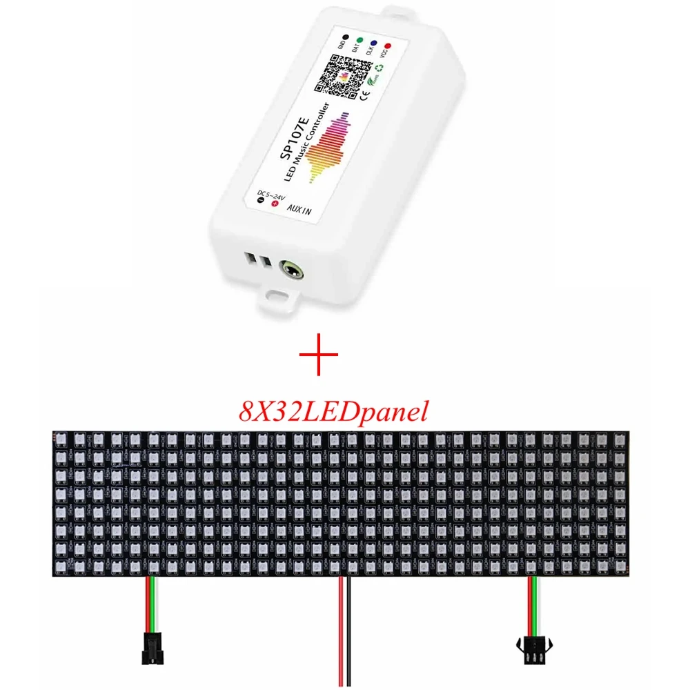 WS2812B LED قطاع ضوء تحكم RGBIC DC5V-24V WiFi الموسيقى متوافق SK6812 SP107E عنونة التحكم الذكي في التطبيقات 1-5 قطعة
