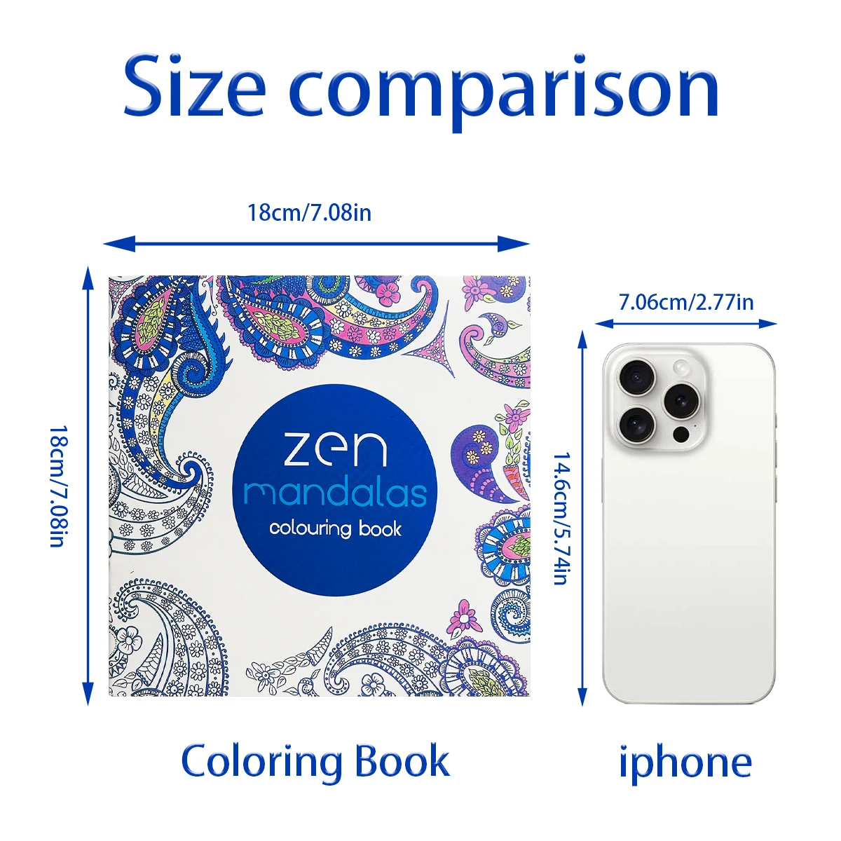 "Libro para colorear de Zen Mandalas: diseños intrincados de Paisley y Mandala, libro para colorear de relajación para adultos para atención plena y creatividad