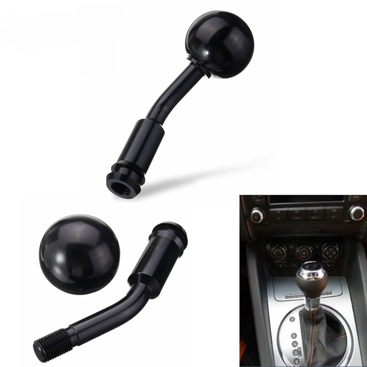 For VW T4 1990-2003 1 Set Car Gear Shift Knob + M14x1.5 Shifter Extension Knob Lever Gearsticks Gear Knobs Set