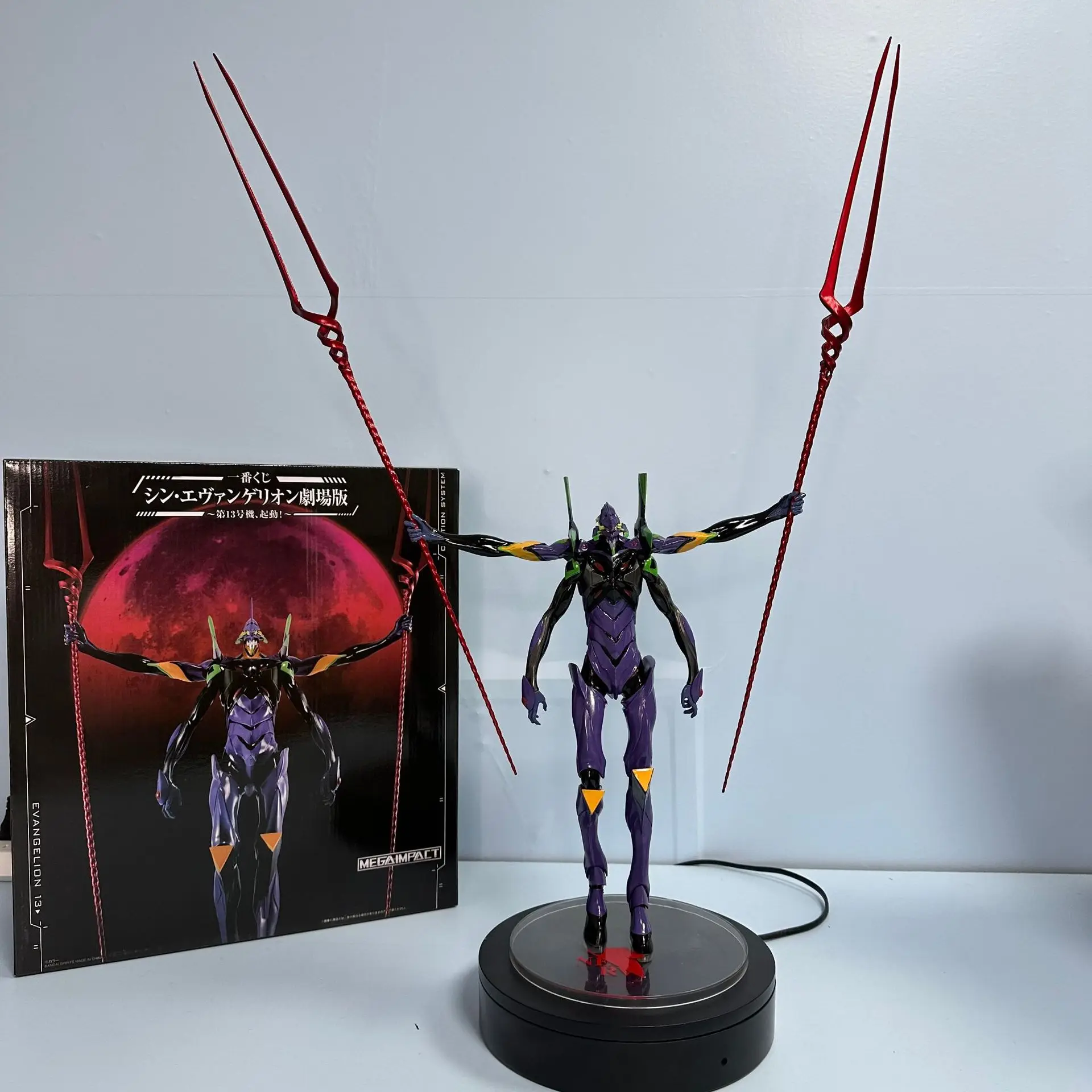 60CM 2024 New Anime NEON GENESIS EVANGELION EVANGELION-13 Rampage Q EVA 13 Figure PVC Model Toys Doll Collect Ornaments Gifts