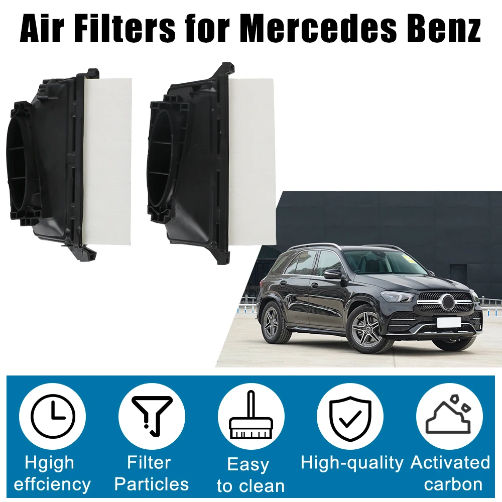 2pcs For Mercedes Benz GL ML S-CLASS GL350 ML350 S350 Car Air Filter For Benz Gle W166 Gl X164 X166 W463 W164 Ml 350 2012-2016