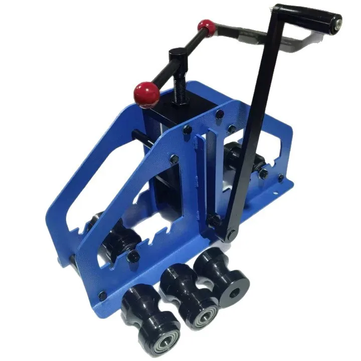 TR-60A Manual Three-roll Pipe Bending Machine, Steel Pipe Bending Machine, All-steel Structure, Quick Replacement of Abrasives