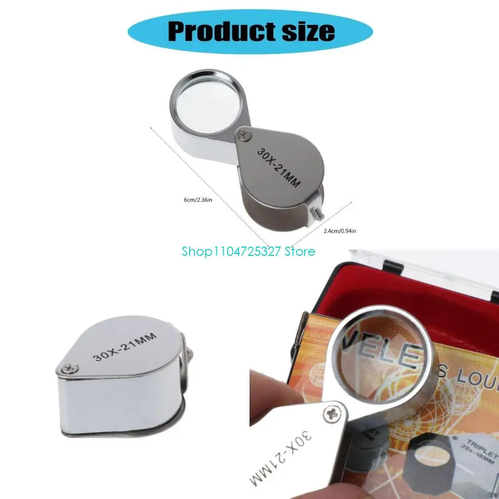 

D8KF Ювелирные украшения алмаз глаз лупа увеличительный стеклянный стеклянный