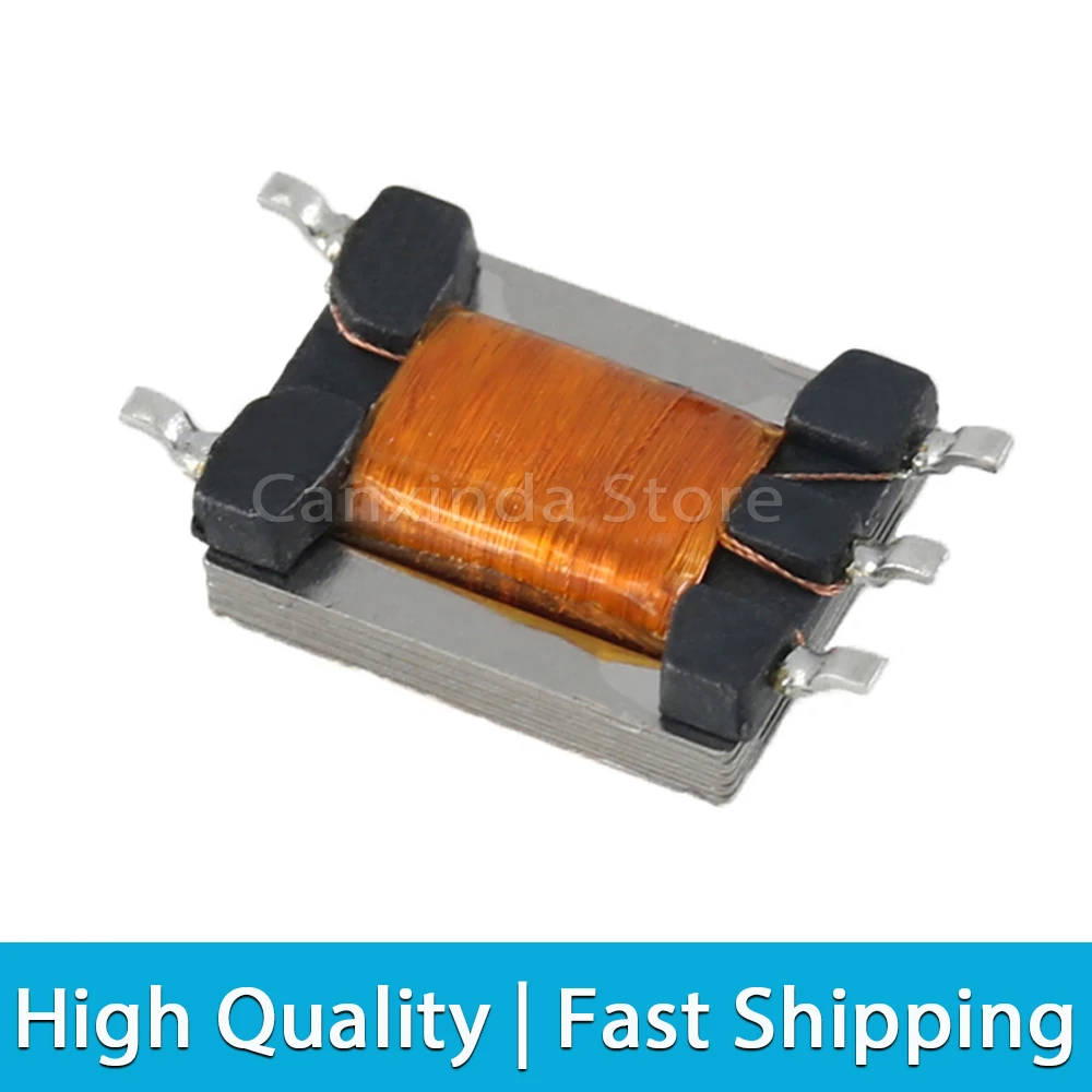 5pcs SMD 5 Pin ED8 Permalloy 1:1 Audio Isolation Transformer 2H 200Hz-20KHz 600:600 ohm Digital Signal with Tapped