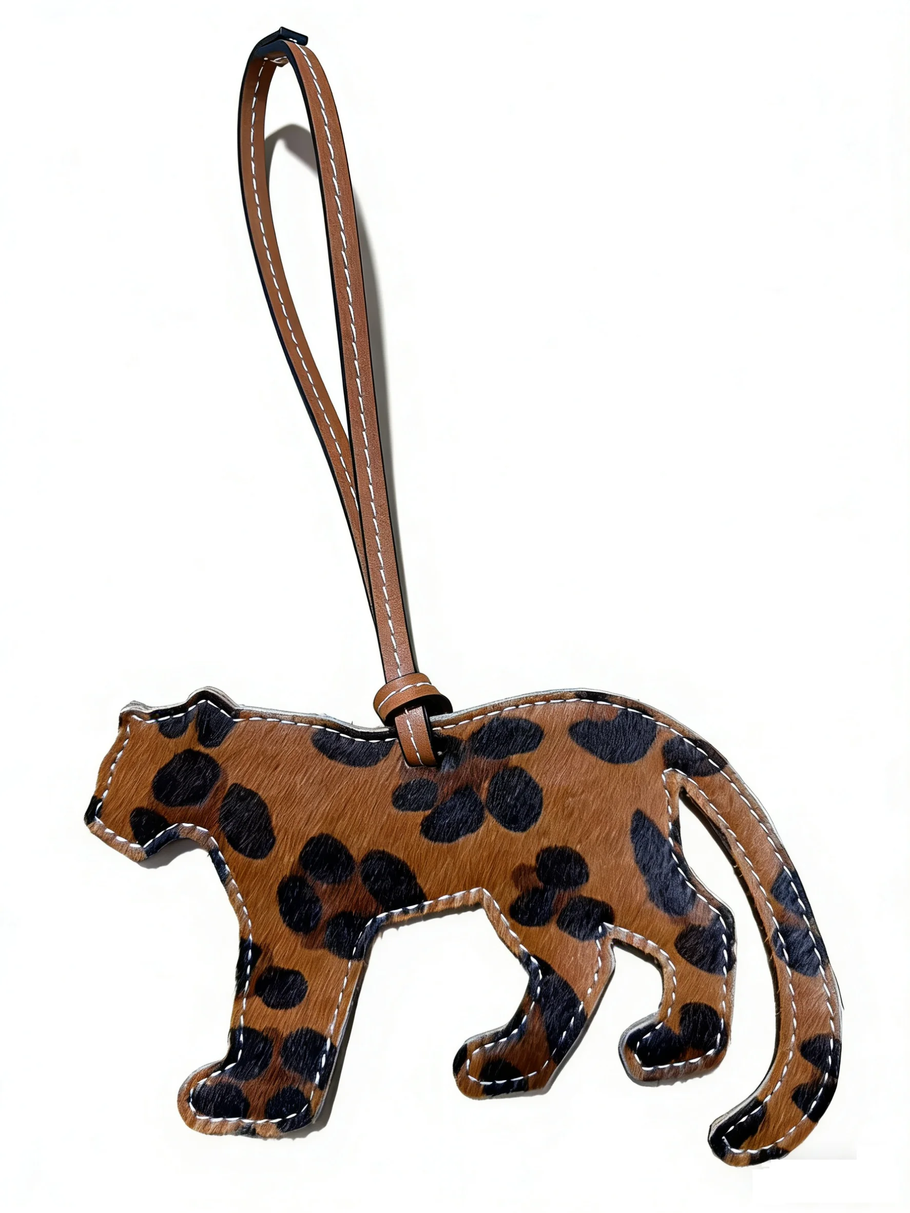 Monedero con diseño de leopardo, riñonera de piel con pelo, accesorio de animal salvaje para mujeres y niñas, regalo para ella, para complementar el atuendo, personalizable
