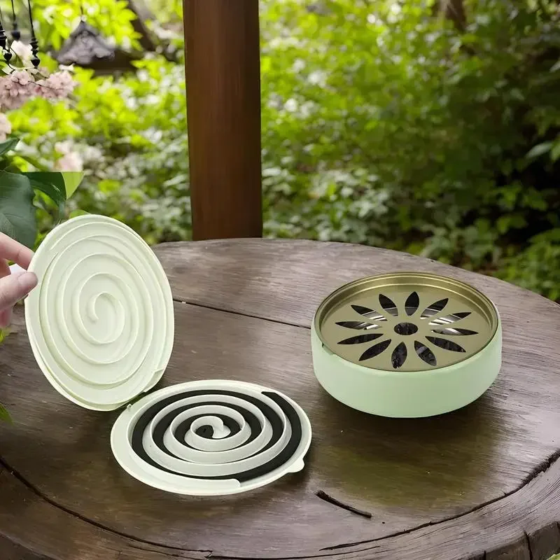 Anti-Slip Stable Mosquito Coil Holder, High Heat Resistant Quick Separation Bracket, Prevent Ash Spilling in Garden Yard