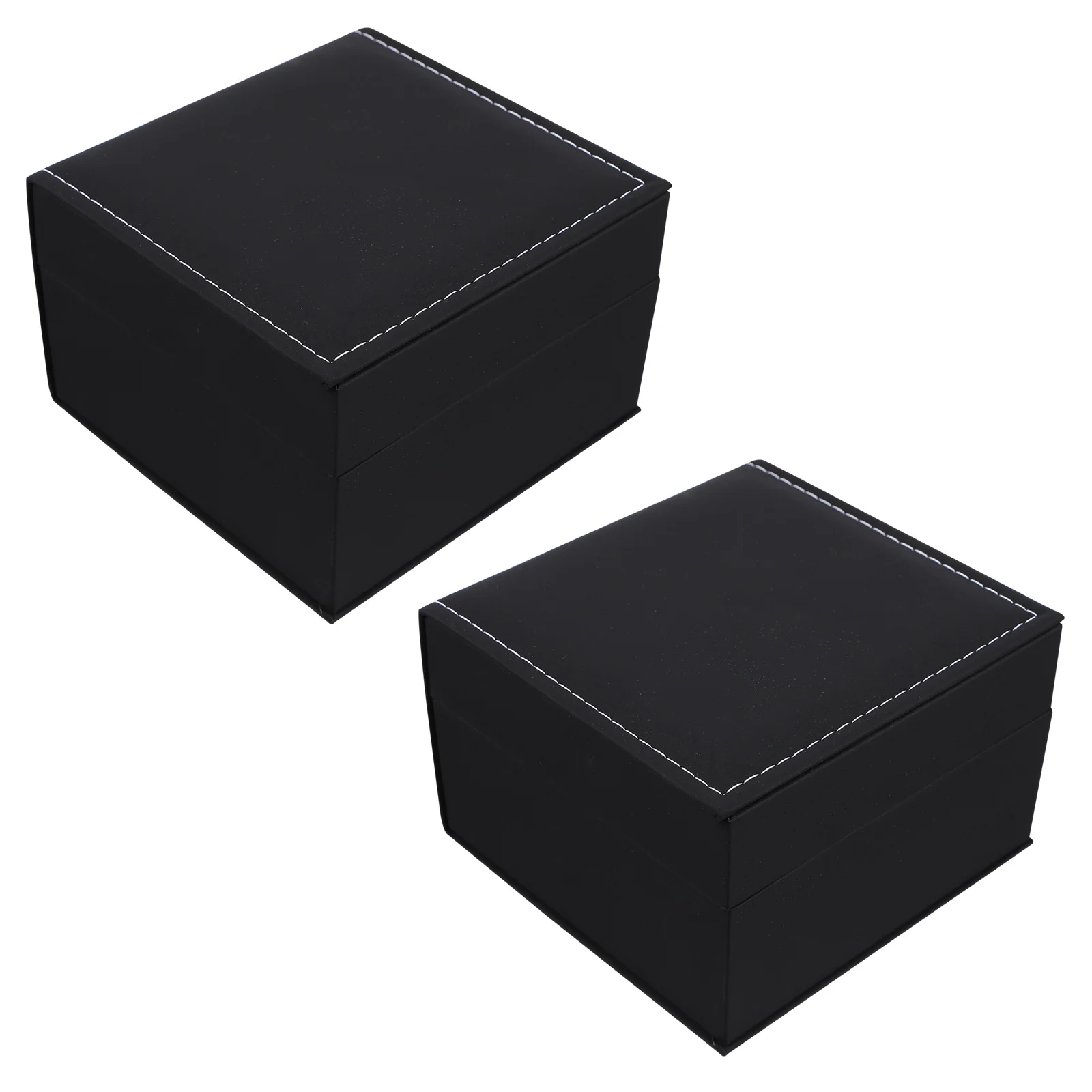

2 pcs Display Organizer Storage Box Classic PU Watch Cases For Jewelry Watch Display Case Watches MultiFunctional