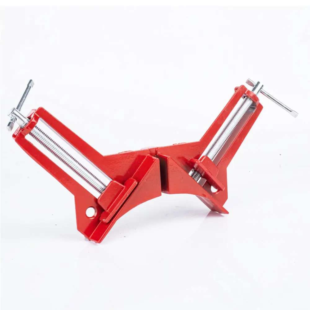 Sturdy Aluminum Alloy 90 Degree Angle Clamp Woodworking Tool Corner Holder For Framing Aquarium Cabinet Fixing Work