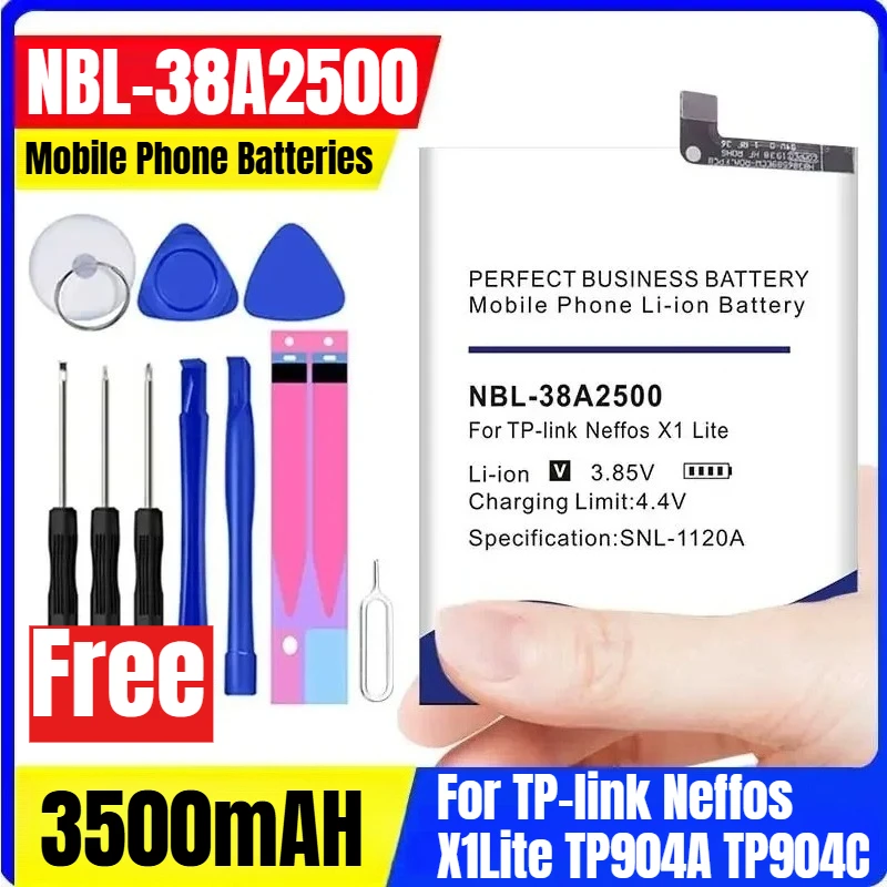 

NBL-38A2500 3.85V 3500mAH Mobile Phone Batteries for TP-link Neffos X1Lite TP904A TP904C