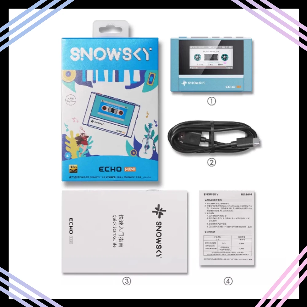 Fiio Snowsky Echo Mini Wireless Bluetooth Mp3 Mini Walkman 8GB Custom Support Dsd Retro Portable Bluetooth Player Music Gift Man