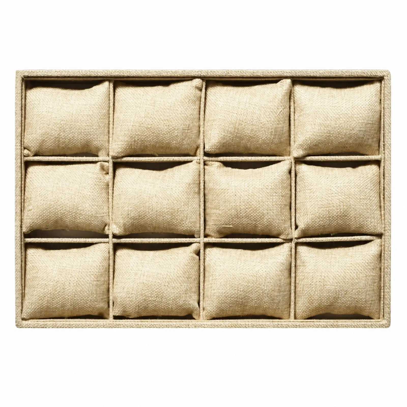 Flocked Jewelry Storage Tray Rectangular Display Stand for Necklace Earring Bracelet Organizer for Retail Display