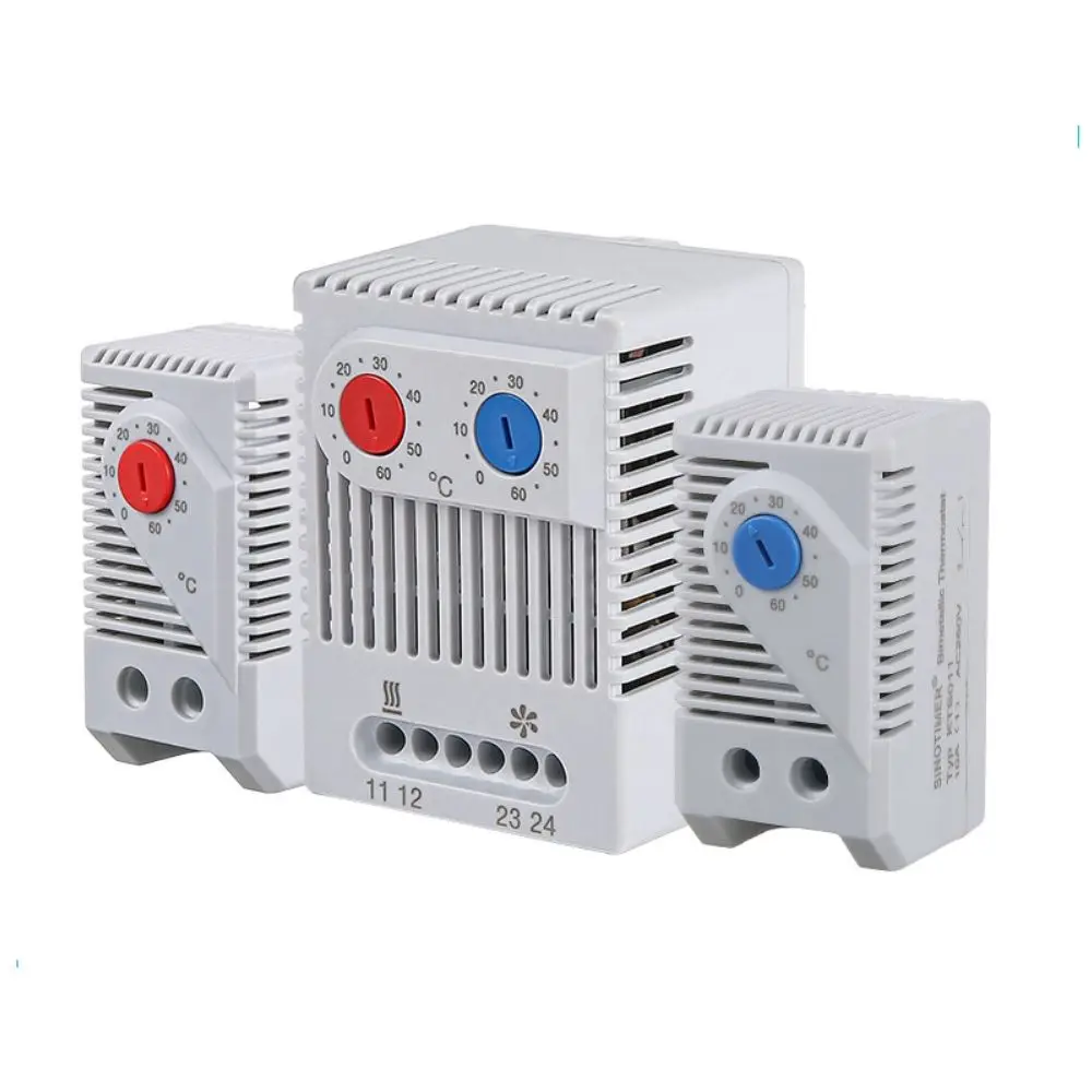 Compact ZR011 Cabinet Mechanical Bimetallic Normal Open Close Switch Temperature Controller Thermostat Thermoregulator