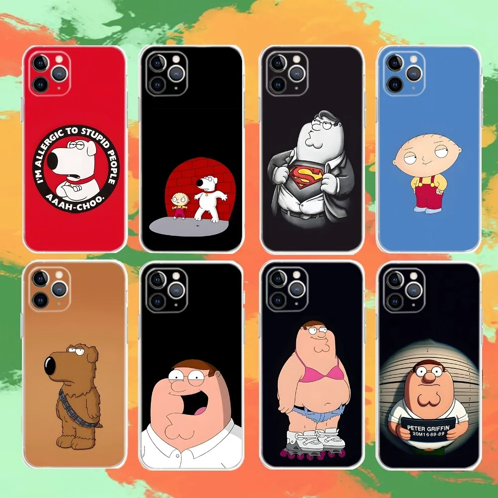 

Family Guy P-Peter Phone Case For iPhone 16e,16,15,14,13,12,11,Mini,Pro,XS,Max,6,7,8,Plus,X,XR,SE,2020 Transparent Funda Shell