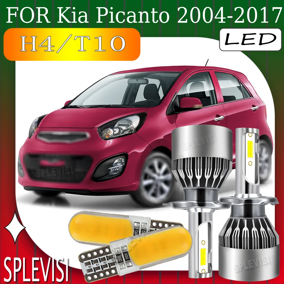 

Enhanced Visibility Powerful Night Illumination H4 LED headlight For Kia Picanto 2004 2005 2006 2007 2008 2009 2010 2011-2017