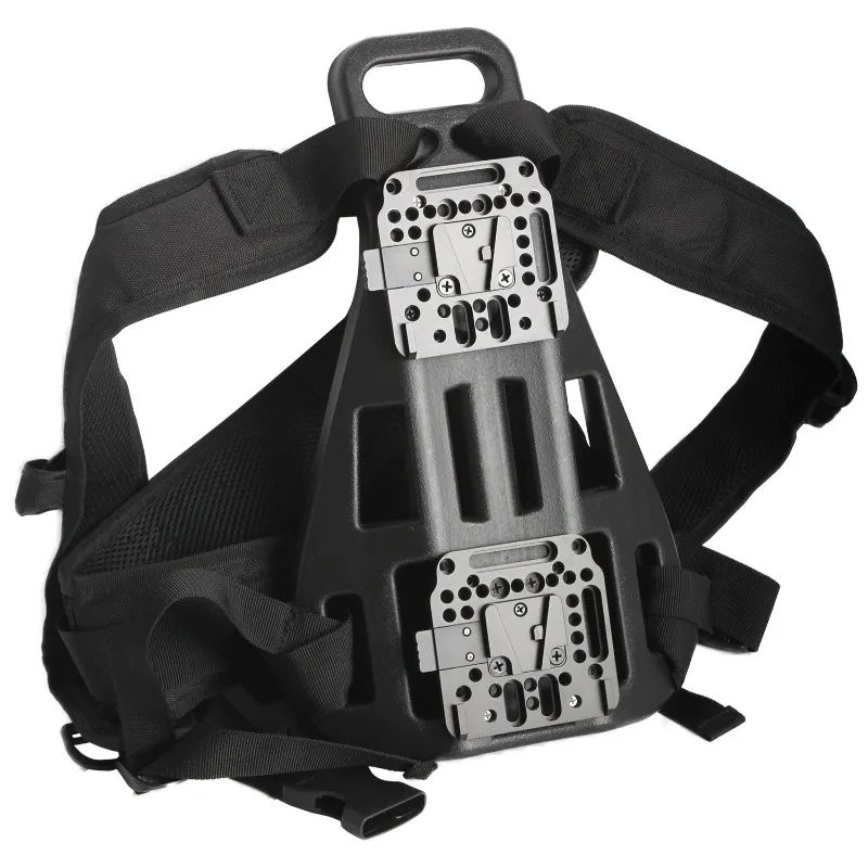 For mobile outdoor back frame clip polymerization pusher 5/7 wireless image transmission backpack