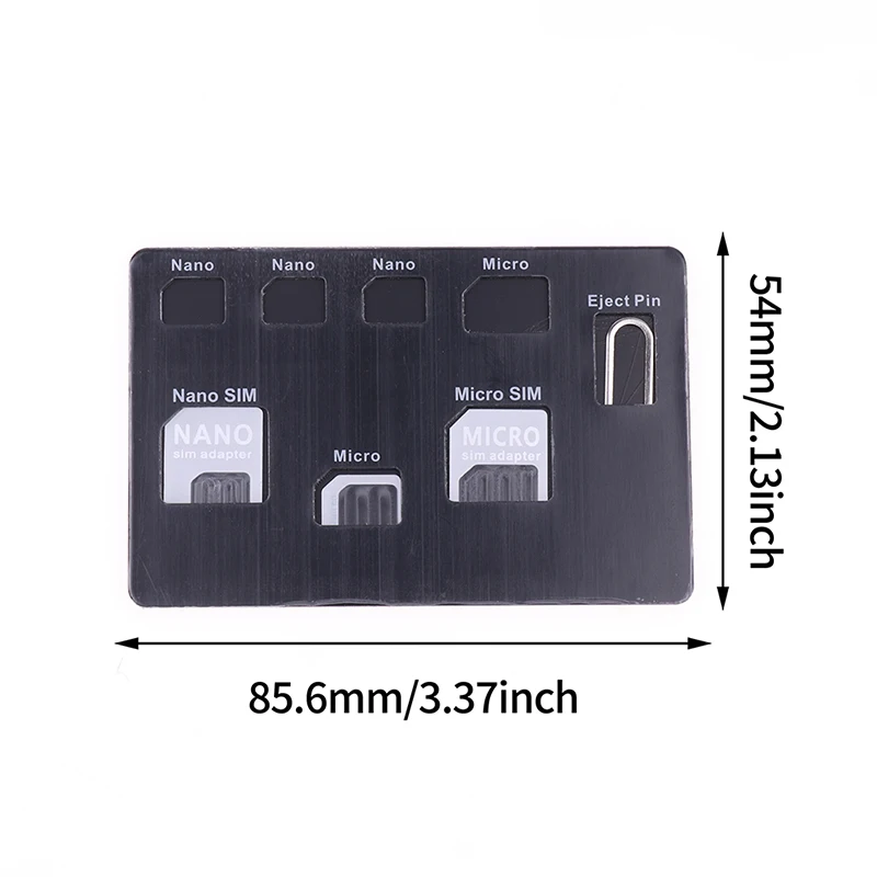 Porte-carte fin et étui pour carte microsd, rangement et épingle de téléphone, téléphone portable inclus, nouveau, 1 ensemble