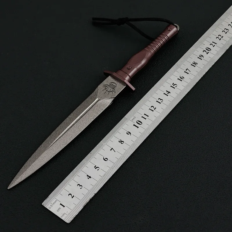21 centimetri interamente in metallo coltello d'assalto portachiavi arena breakout gioco periferico artigianato ornamento arma modello da collezione per i regali di Natale