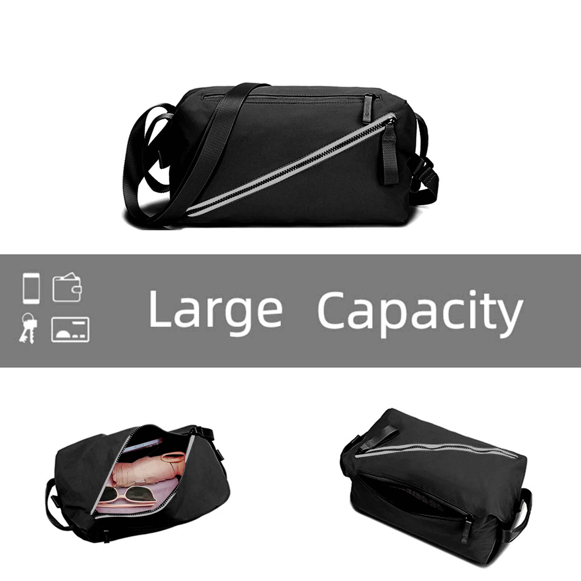 lulu Crossbody Bag for women men Stylish Sports Bag Shoulder Bags For Gym Work Fitness Travel Light Bags 3 in 1 Duffle Bag