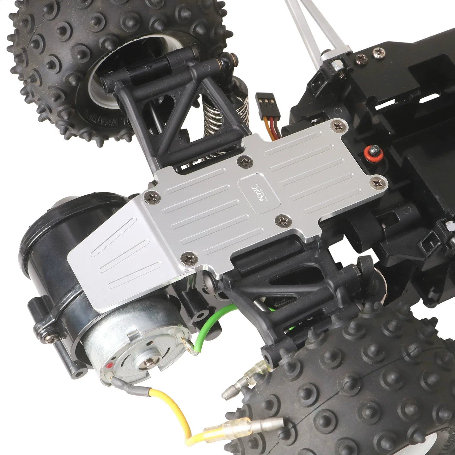 CNC Aluminum Rear Chassis Skid Plate Kit For Tamiya 1/10 Hornet EVO 58742 2WD Off-Road Buggy Hop-Up Parts