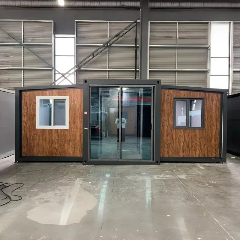20ft Expandable Container House for Sale 3 Bedrooms Luxury Prefab Home Solar Panels European Design Hotel Home Office Use