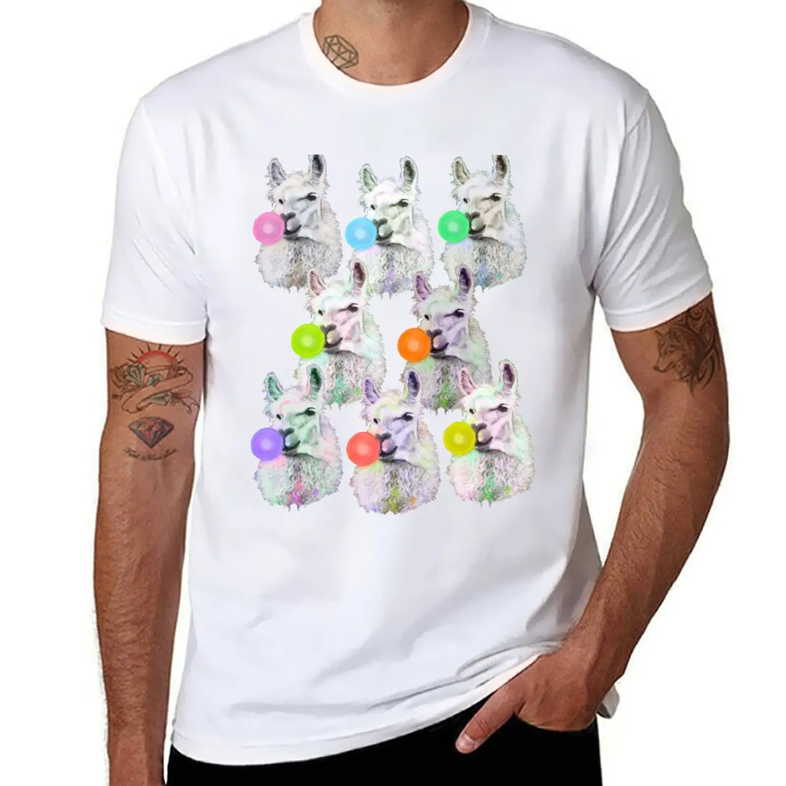 

Llama Slumber Party T-Shirt cotton t shirts high quality black cotton t-shirt plain for man package T-Shirt