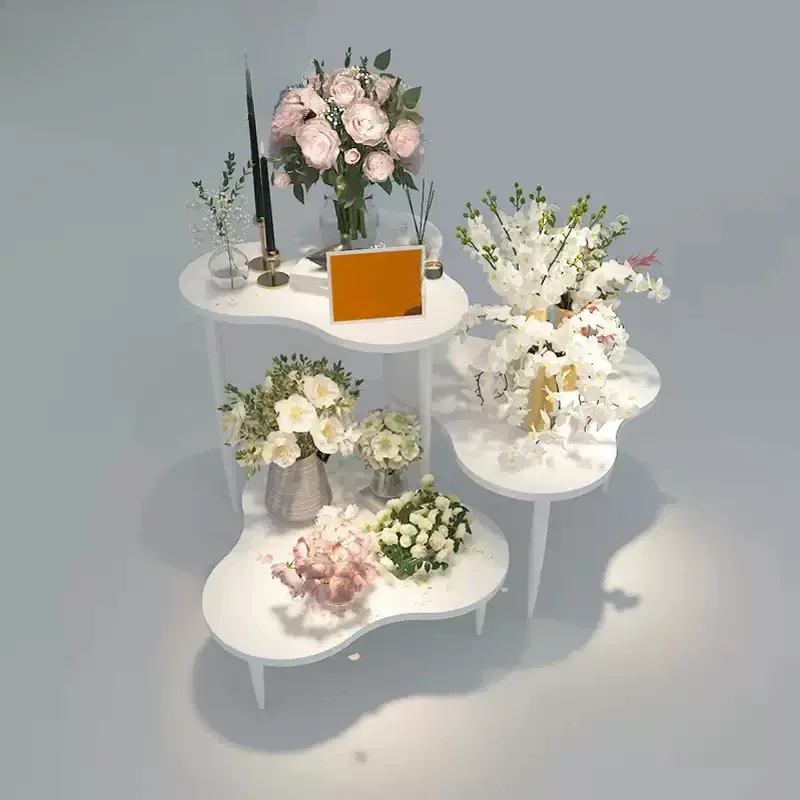 Flower shop flower display stand paint display stand Nakajima water table combination flower stand Internet celebrity flowe