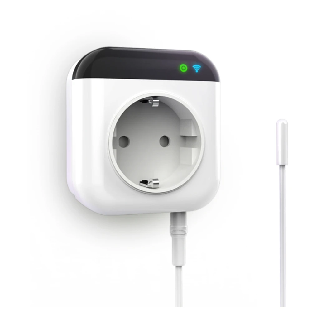 【¡Solo hoy!】Tuya Wifi sistema de Control de temperatura inteligente enchufe 220V para Alexa Google Home enchufe de la UE