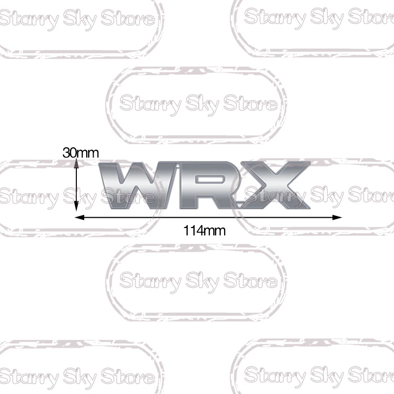 1x For WRX Sport Grille Emblem Car Metal Badge Logo Body Decals Rear Sticker