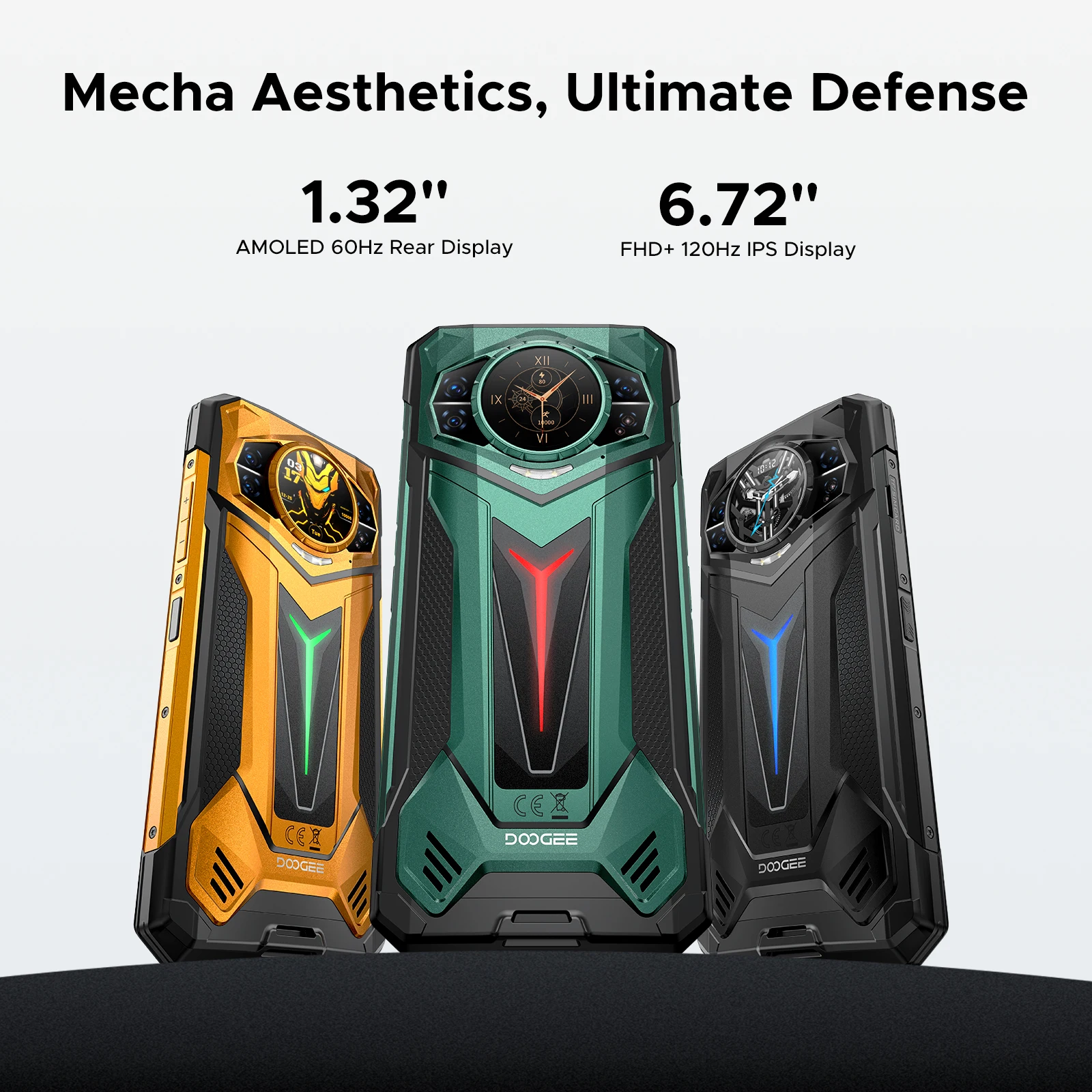 DOOGEE S200 Ultra 5G Rugged Phone 48GB+1TB 6.72'' 120Hz Display 11000mAh Battery 66W NFC Dimensity 7400 Android 15 Smartphone