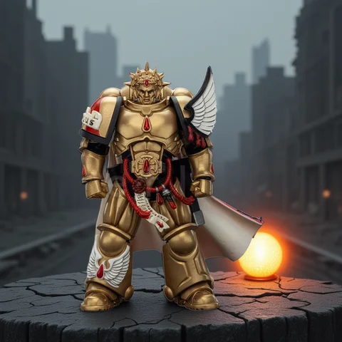 1/18 JOYTOY Action Figure 40K Blood Angels Captain and Sanguinary Priest Anime Collection Model Toy