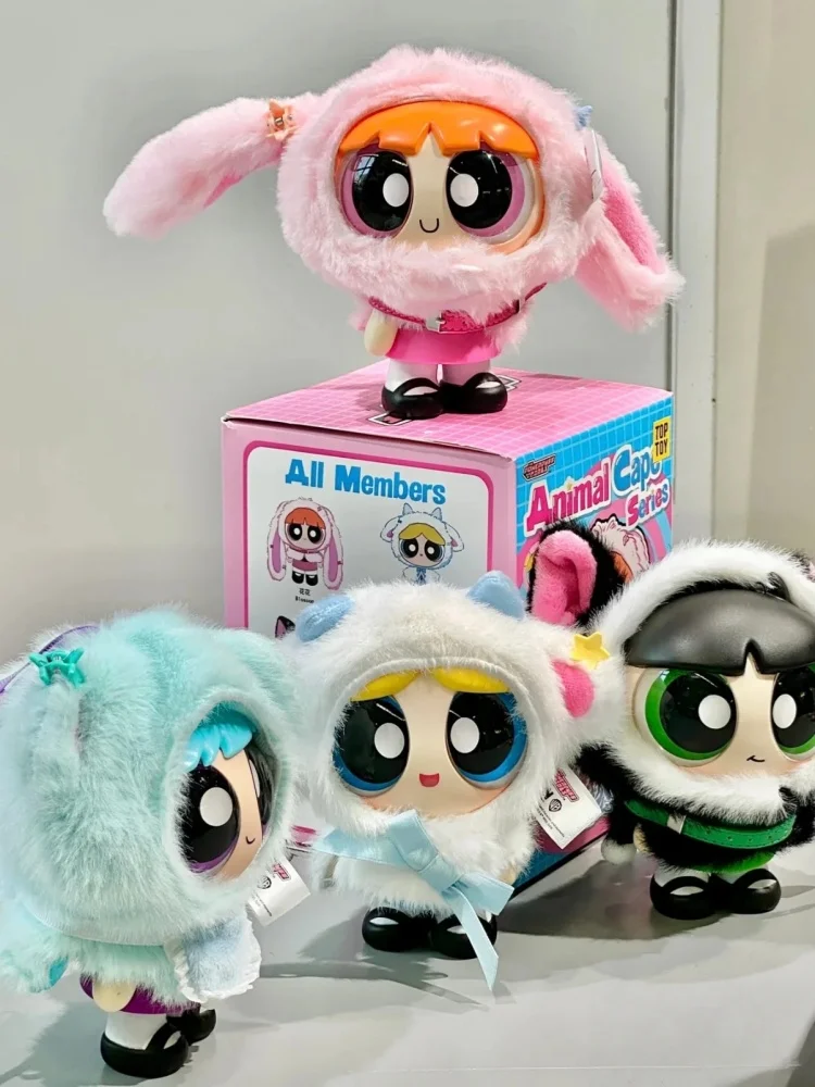 New  The Powerpuff Girls Cape Cross-Dressing Doll Blind Box Doll Plush Vinyl Doll Backpack Pendant Key Rings/Chains Gift