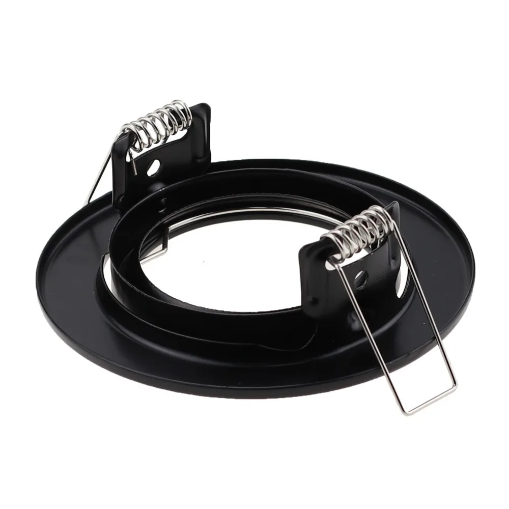 2pcs Spot Light Round White Black Stand MR16 Light Embedded GU10 Downlight Panel LED Housing Halogen Light Fixture