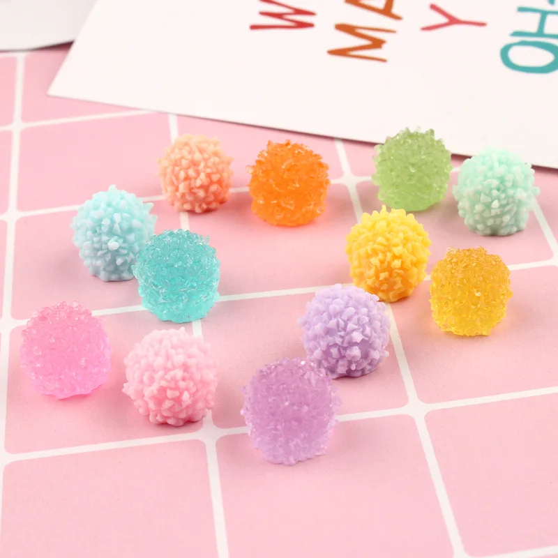 10pcs Candy Round Decor For Slime Charms Sprinkles Polymer Filler Addition Slime Accessories Toys Model Clay Kit For Children