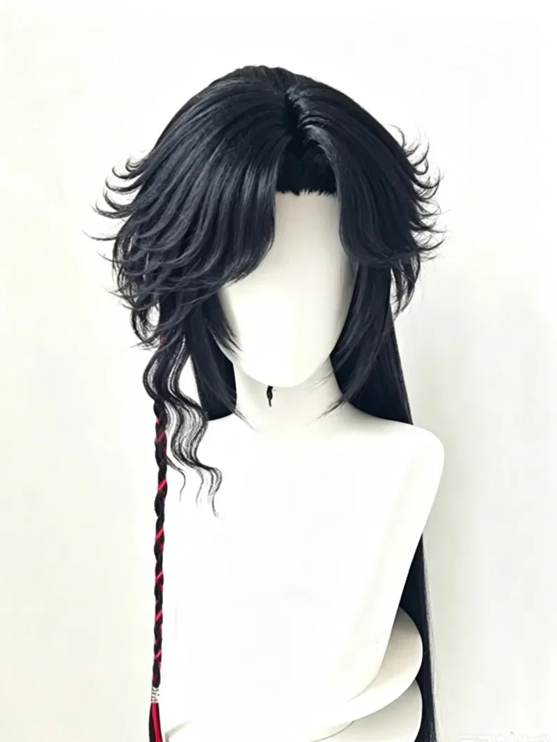 Wig bergaya Hua Cheng, wig khu - Anime Cosplay Wig Heat Resistant ulasan dan harga