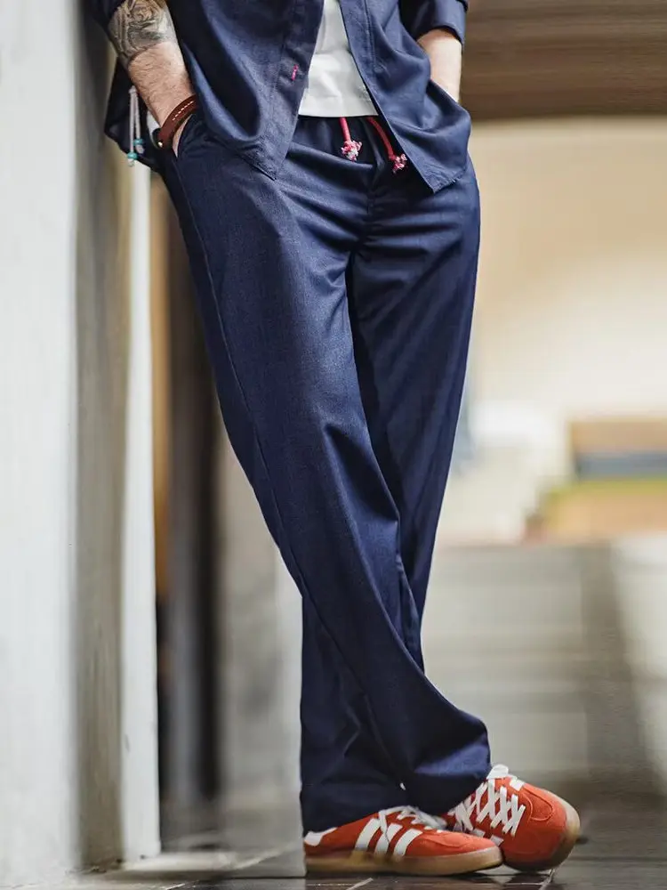 

Мужские джинсы в американском ретро-стиле, широкие, с высокой талией, прямые, свободного кроя, дышащие, летние, большие размеры, до 300 фунтов