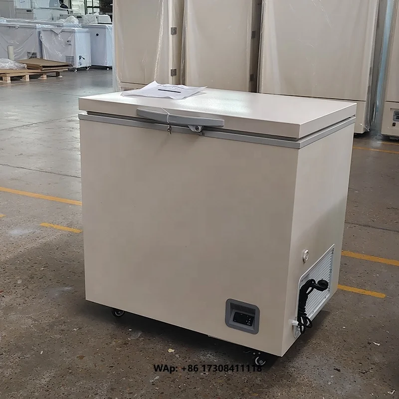 120L Chest Freezer Ultra-Low -80 Degree Single-Temperature Direct Cooling Portable Storage