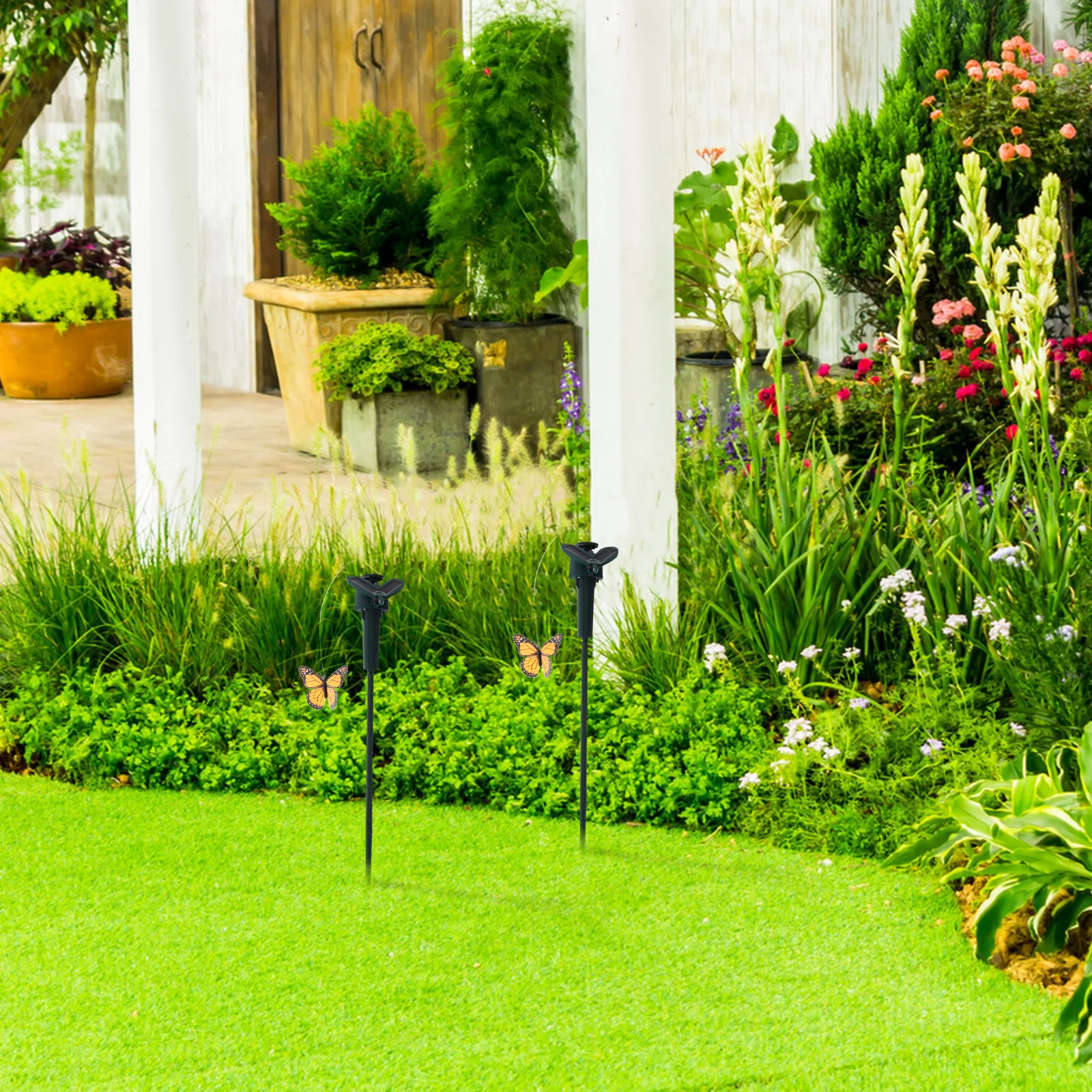 

3Pcs Garden Solar Decor Stakes Rotating Bird and for Patio Flower Beds Solar Lawn Decor Yard Ornaments