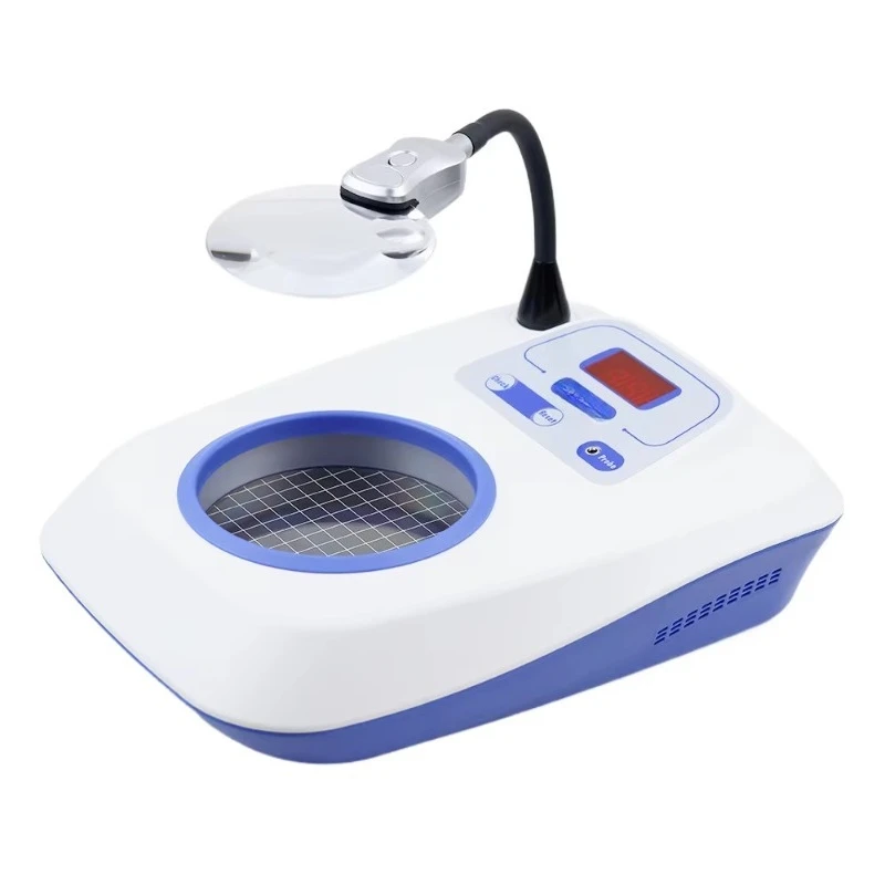 220V Digital Display Laboratory Colony Counter, Bacteria Count Testing Detector Equipped With 3X‑6X Magnifier