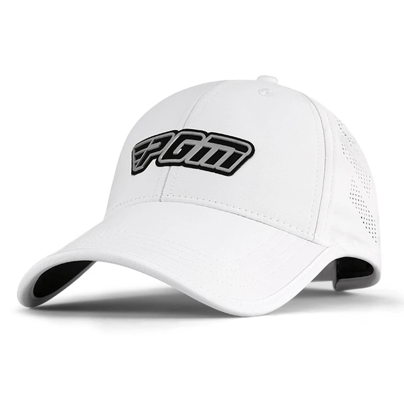 PGM 1 Pcs Sunscreen Caps Adjustable Peaked Hats Outdoor Sport Baseball Cycling Hiking Cap For Men Windproof Travel MZ030 White