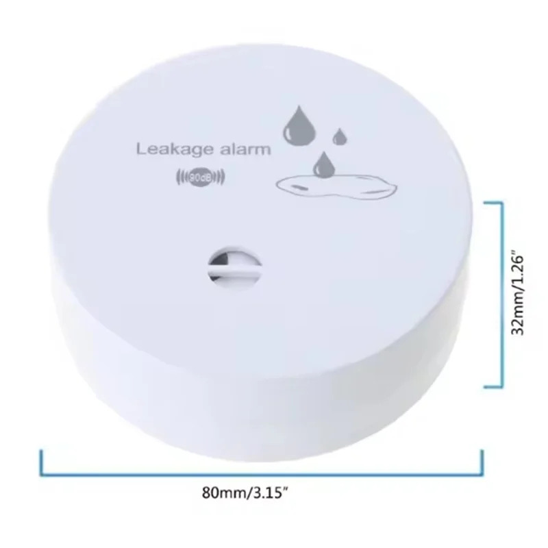 A98E-كشف التسرب إنذار المياه P82D كاشف يعمل بالبطارية للحمام والمطبخ وموزع المياه #6