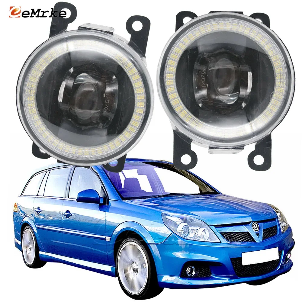 

Car Fog Lights Assembly for Opel Vectra C Caravan/GTS OPC Vauxhall VXR 2005-2008 Led Angel Eyes DRL PTF Lens 15W 12V Head Lamp