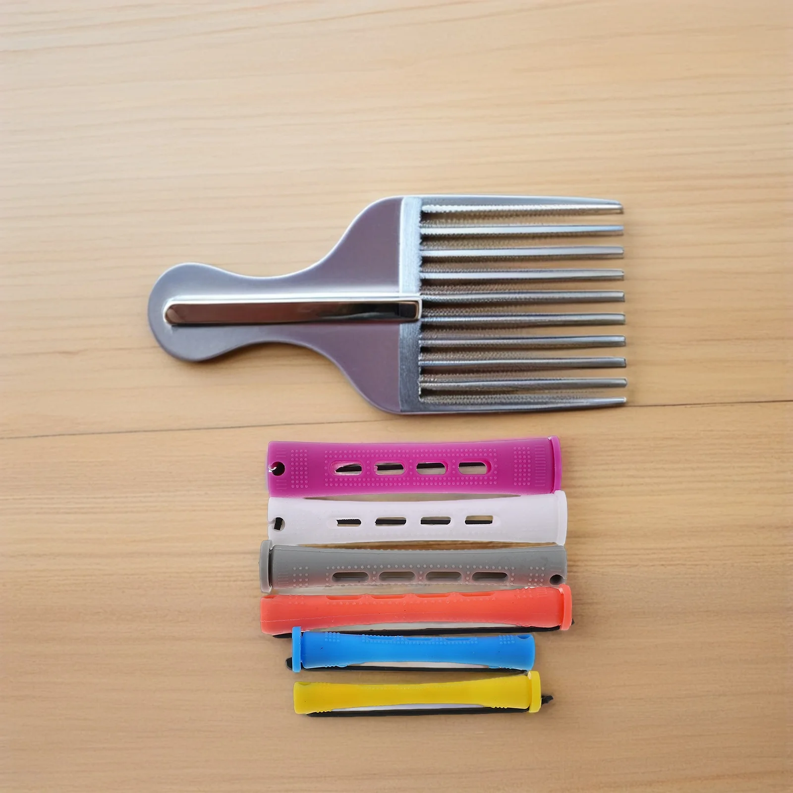 

60 шт. профессиональные щипцы для завивки волос, инструменты для завивки волос, стержни для женщин, палочка для крупной завивки, зажим для роликов, Pp, серый