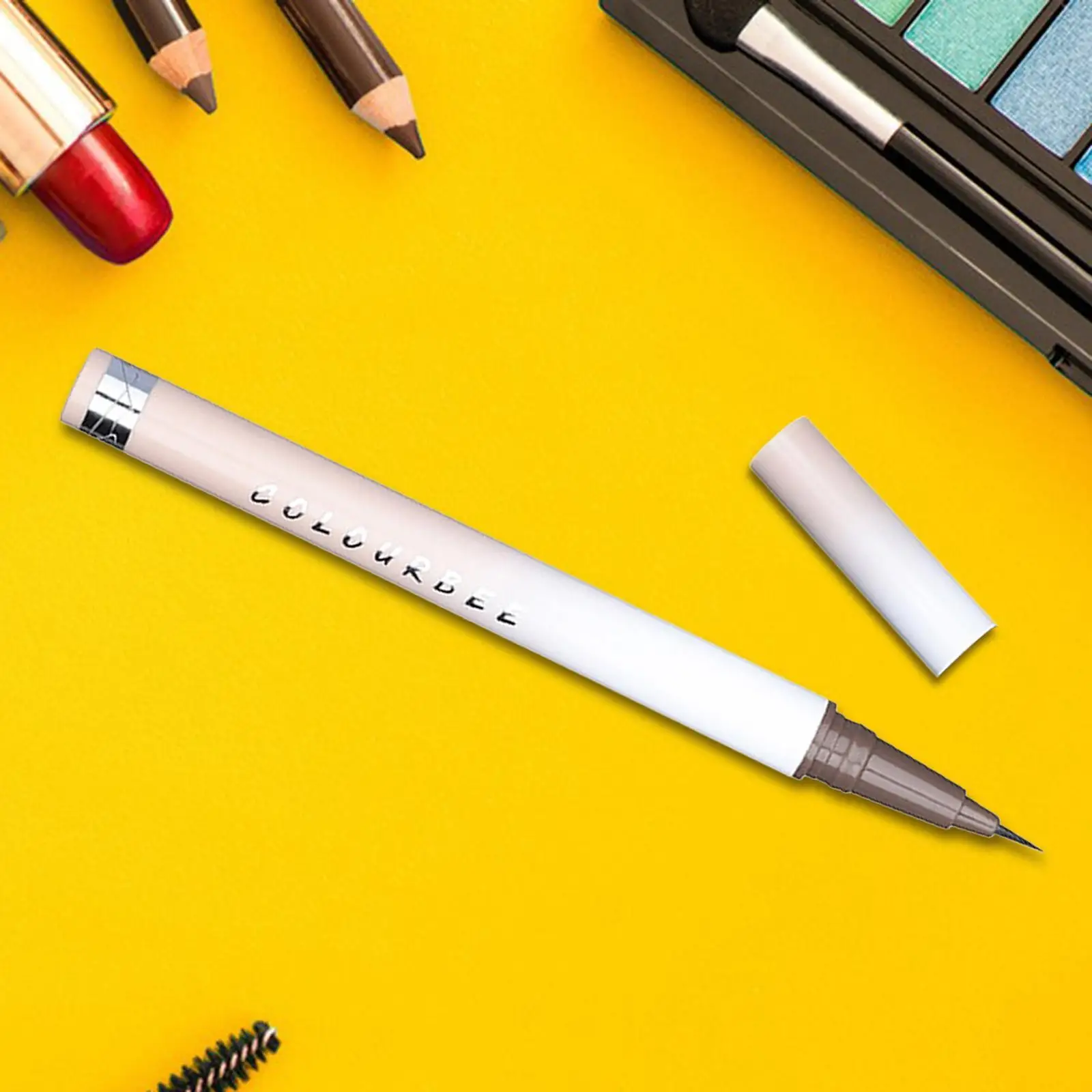 Wenkbrauwpotlood Grijze vloeibare waterdichte eyeliner Make-uppotlood met fijne punt voor professioneel en thuisgebruik