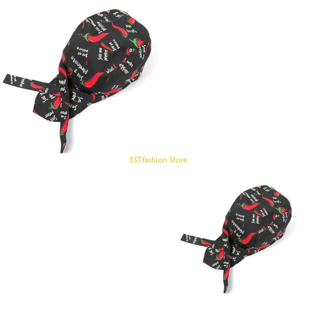 

Y5GC Красочная кепка шеф-повара с пиратами, кепка с черепом, профессиональная шляпа шеф-повара для общественного питания, шляпы