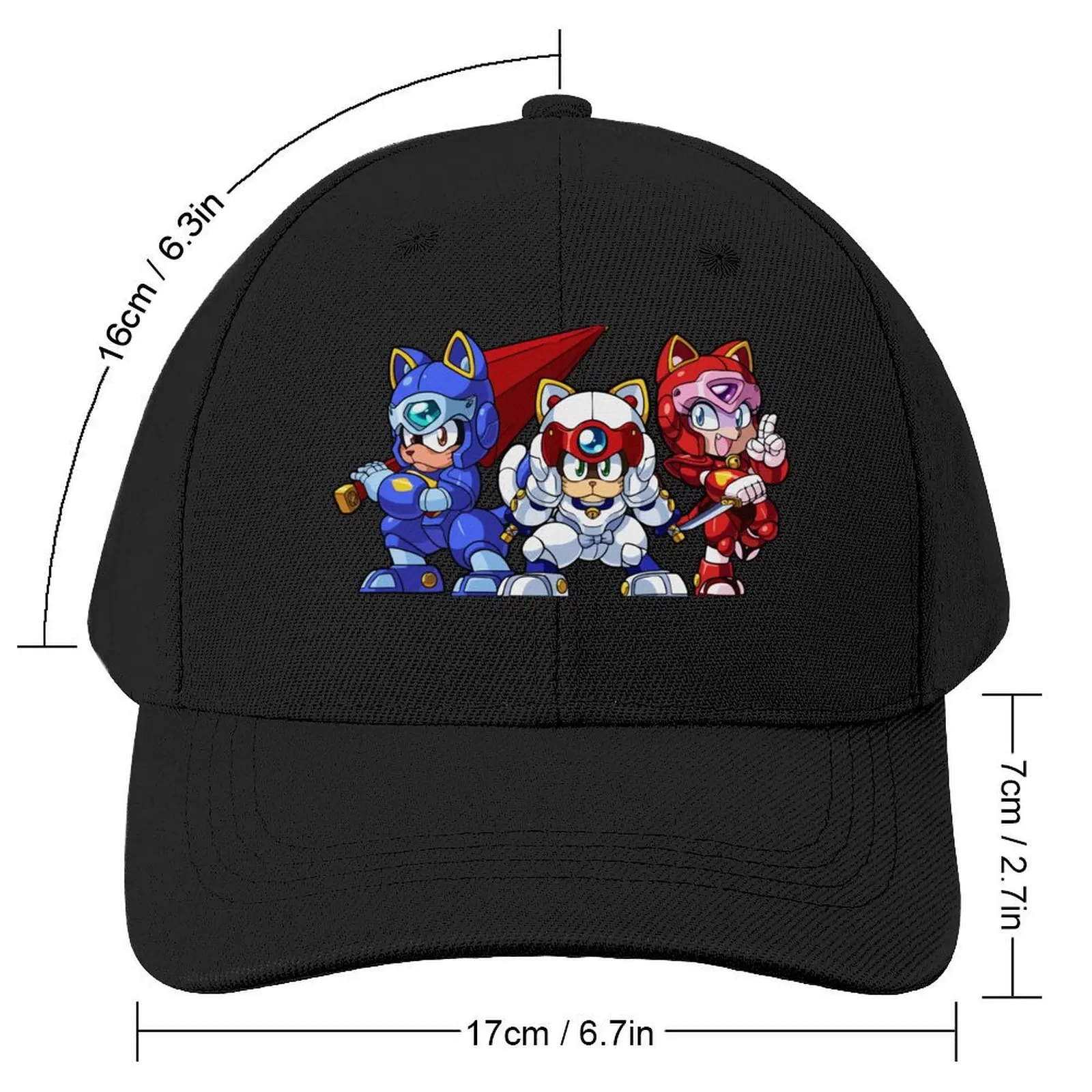 Samurai Pizza Cats Trio Baseball Cap Kids Hat Military Tactical Cap Beach Bag Women's Beach Outlet 2024 Men's