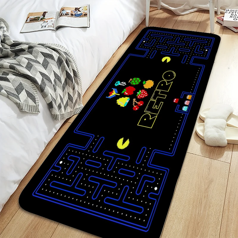 Custom Mat A-Pac-Mans Washable Non-slip Kitchen Rug Aesthetic Anime Carpet for Bedroom Modern Home Decoration Entrance Bathmat