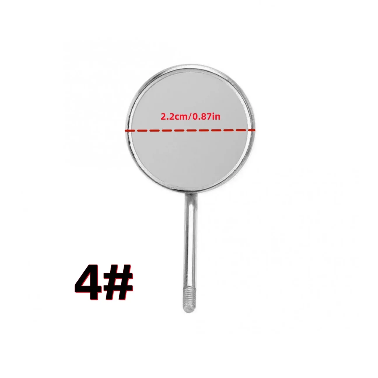 12 pcs Stainless Steel  Mouth Mirror Head  4# 5# Dental Odontoscope Dental Oral Cleaning Accessory