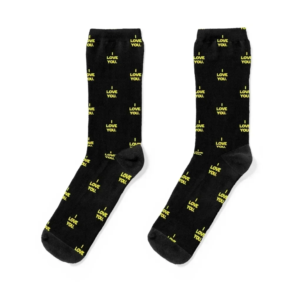 

I love you. I know. (I love you version) Socks New year's Climbing Running winter Socks Women Men's