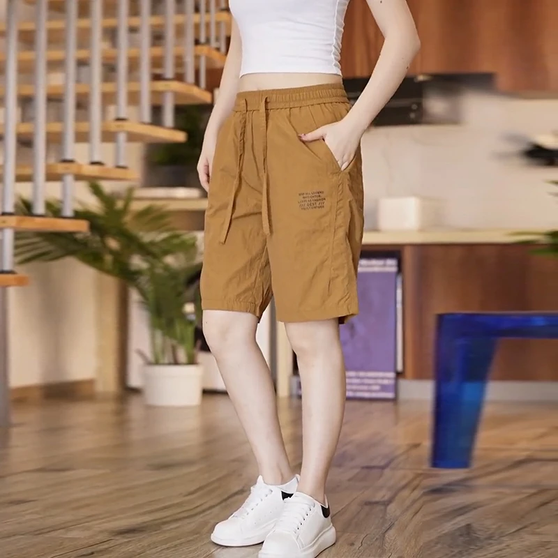 

Повседневные мужские летние тонкие свободные износостойкие рабочие брюки из ледяного шелка, дышащие прямые молодежные брюки