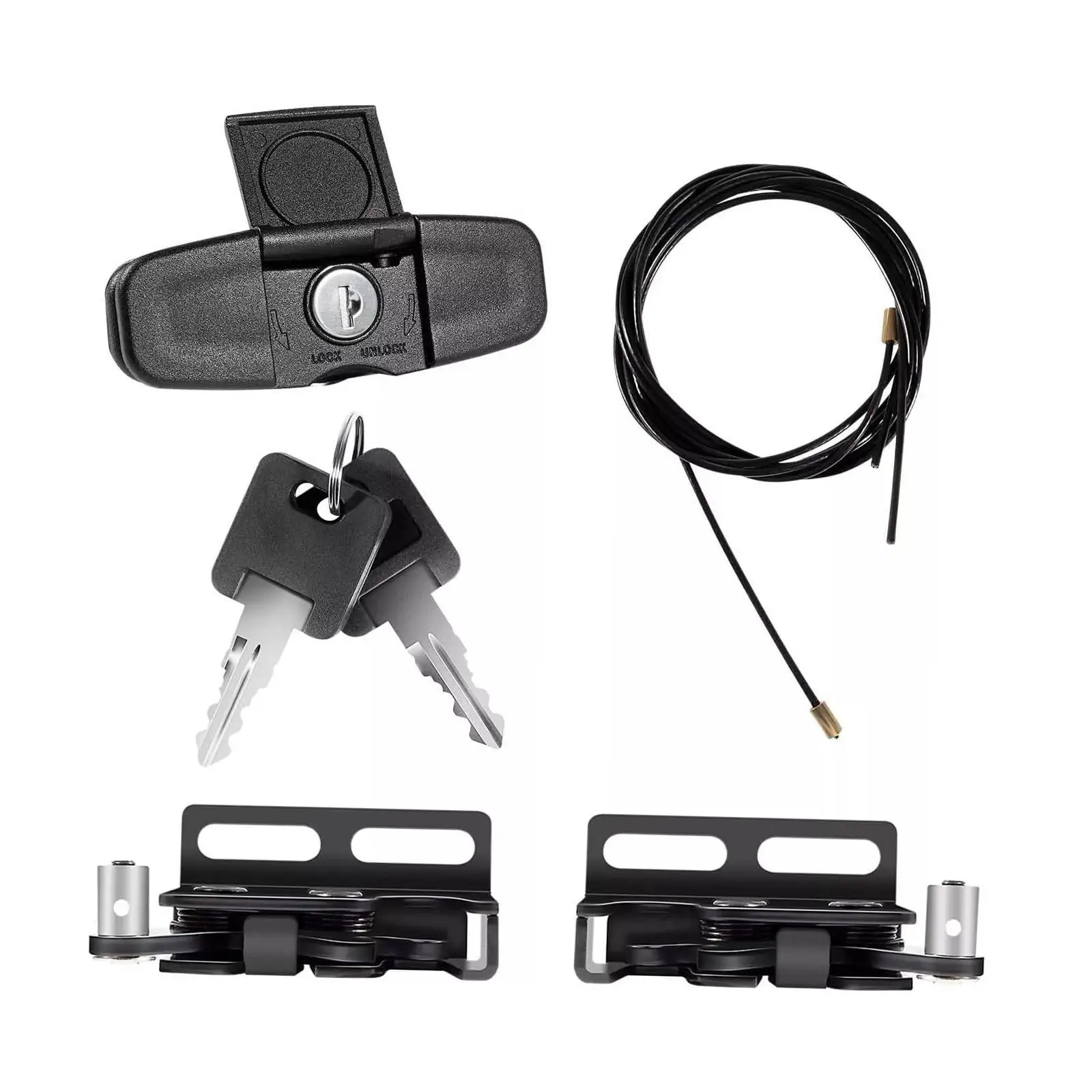 Twist Handle Kit 113436-100xq with Cable with 2 Keys Easy to Use Parts 113436 for Leer Truck Cap 100xq Tsc700 100XL 100XR